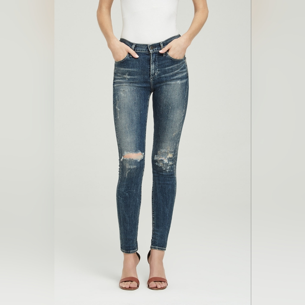 Citizens of Humanity - Rocket High Rise Skinny Indie Distressed Size 26 - Picture 4 of 16